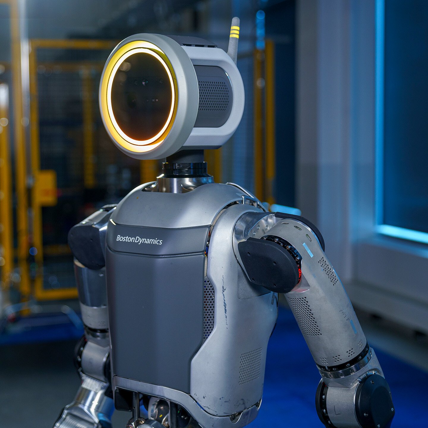 A three quarters view of the Atlas robot