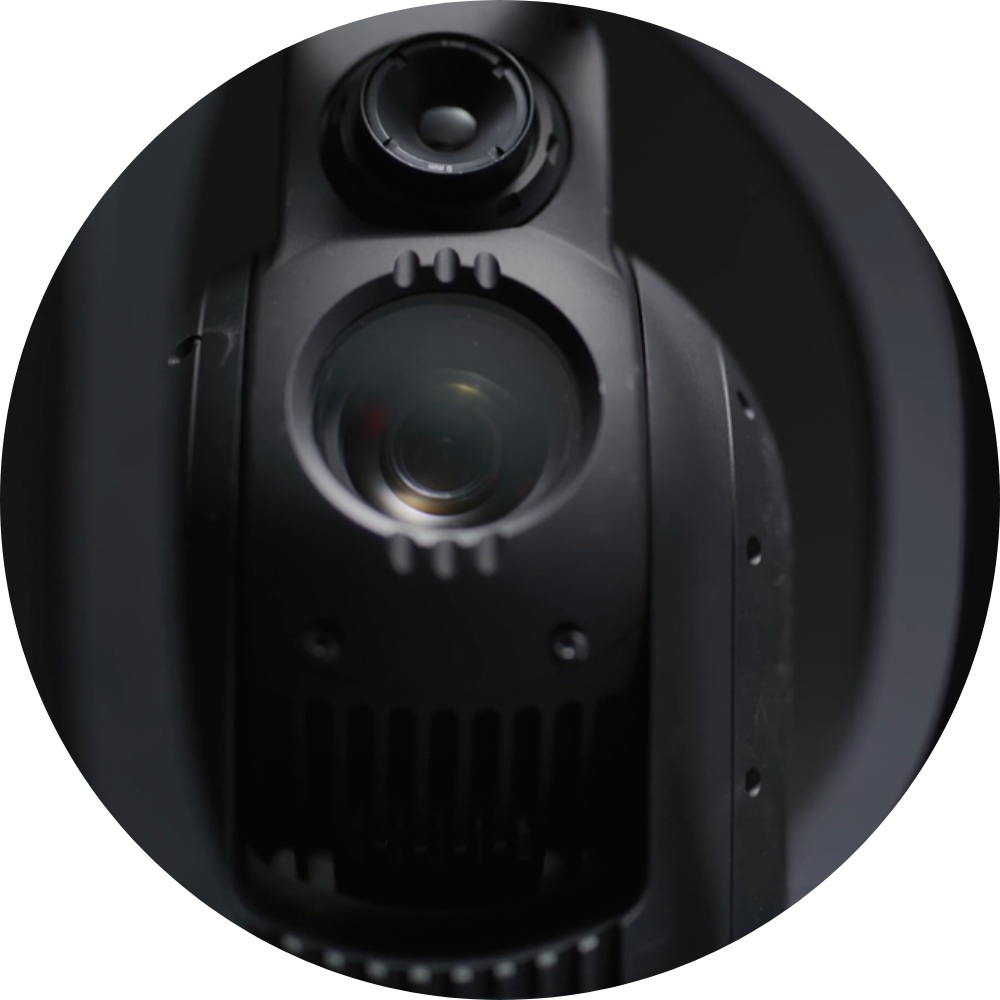 Close up of Spot Cam+IR showing two camera lenses